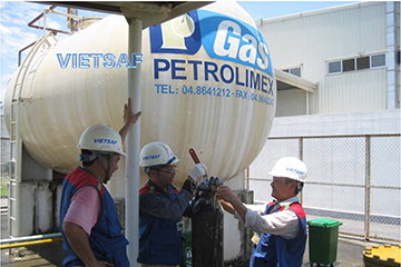 Thử áp lực bồn chứa gas