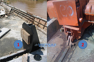 Kiểm tra hạn chế hành trình phần cơ của cổng trục Kiểm tra hạn chế hành trình phần cơ của cổng trục