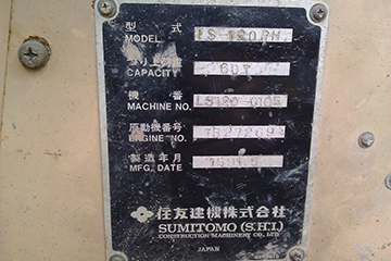 Kiểm tra thông số kỹ thuật cần trục Sumitomo 60T Thông số kỹ thuật cần trục Sumitomo 60T