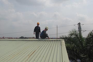 Kiểm tra lắp đặt hệ thống chống sét, kim thu sét