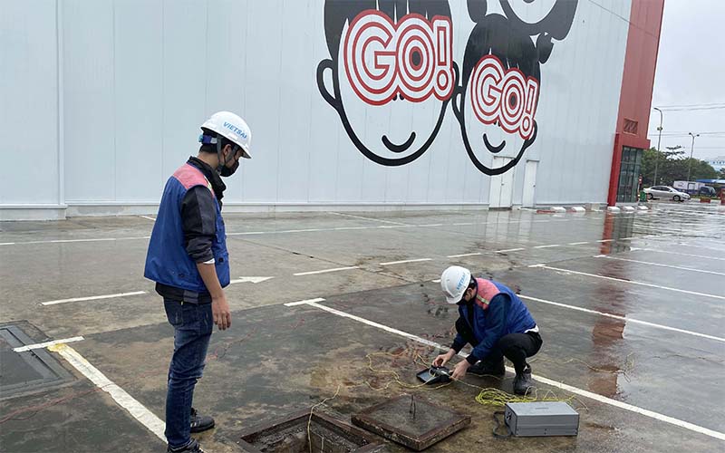 Kiểm định chống sét và đo điện trở tiếp địa tại chuỗi siêu thị thị Go!, BigC