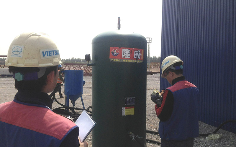 Kểm định bình khí nén,là thiết chịu áp lực được sử dụng rộng rãi